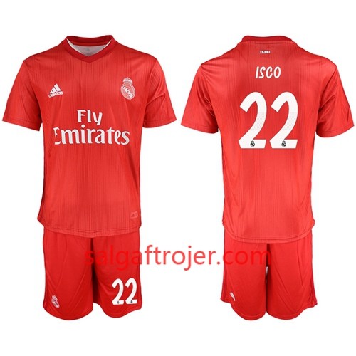 Real Madrid Fodboldtrøjer Isco 22 Børn 3. sæt 2018/19 Kort ærmer Real Madrid Fodboldtrøjer Isco 22 Børn 3. sæt 2018/19 Kort ærmer